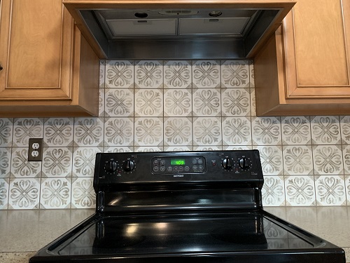 Tile install progress